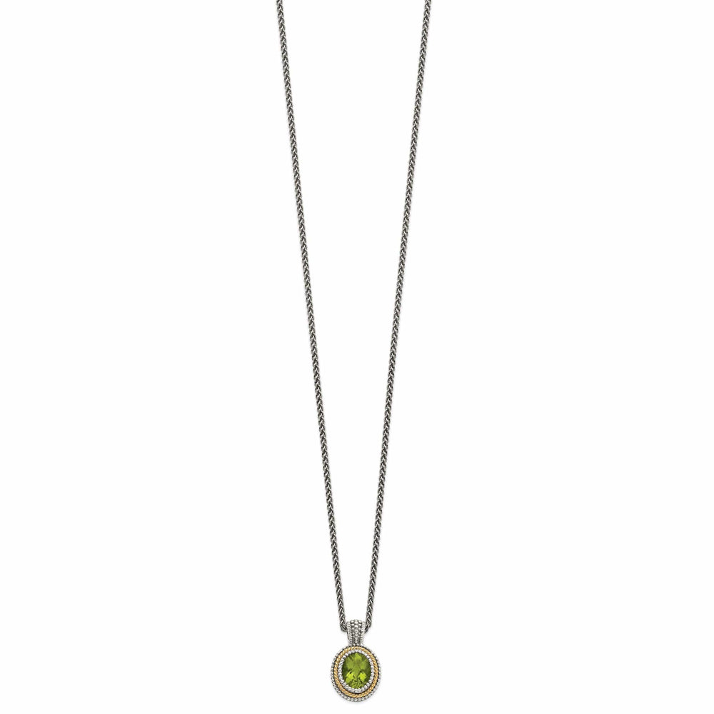 Shey Couture Necklaces Sterling Silver Gold Peridot Necklace