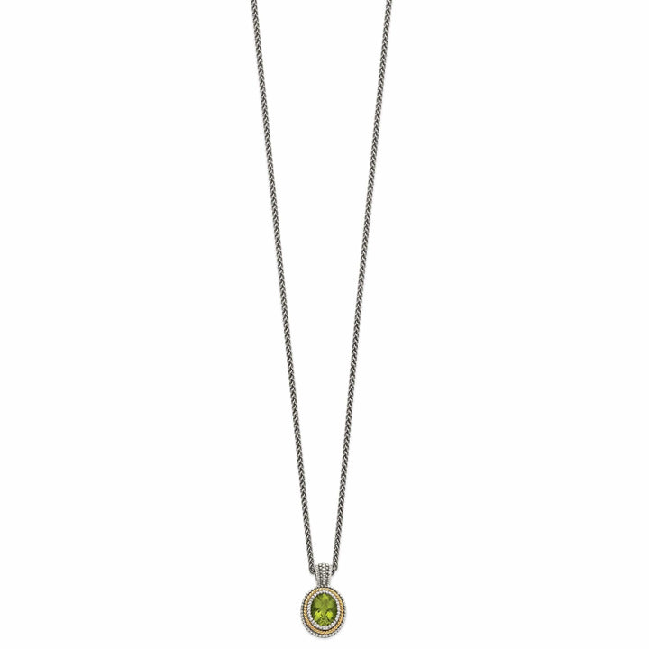 Shey Couture Necklaces Sterling Silver Gold Peridot Necklace