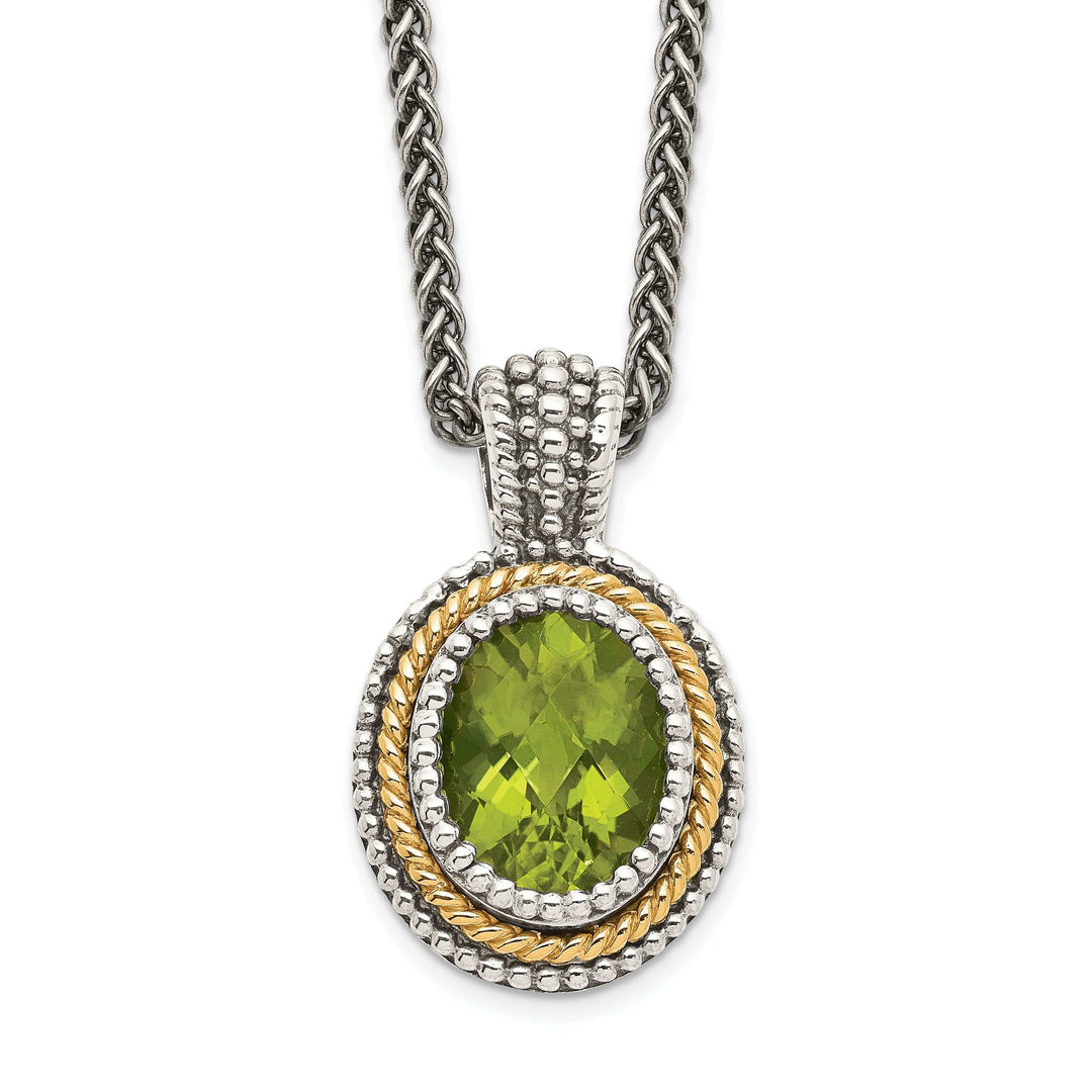 Shey Couture Necklaces Sterling Silver Gold Peridot Necklace
