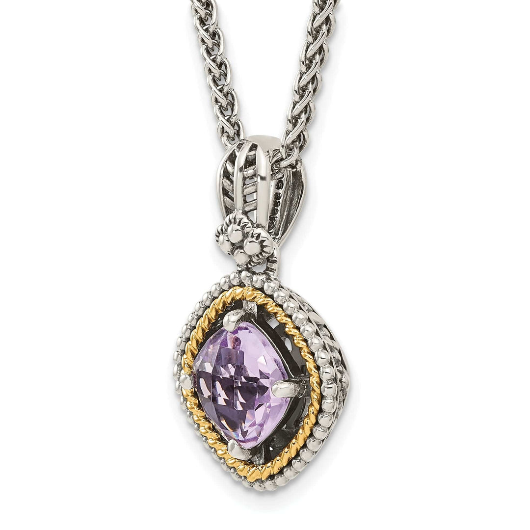 Shey Couture Necklaces Sterling Silver Gold Pk Quartz 18 Necklace