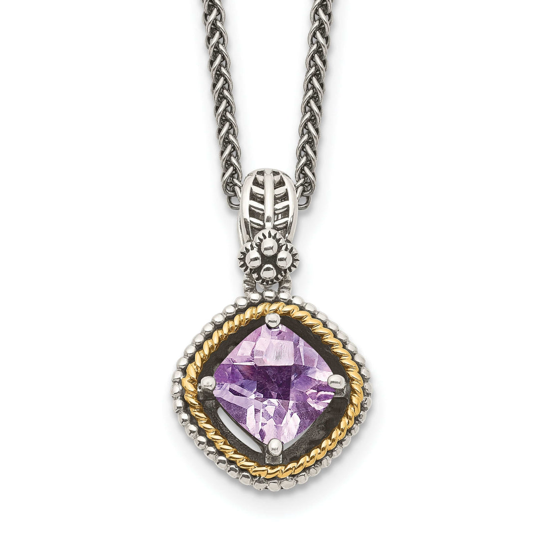 Shey Couture Necklaces Sterling Silver Gold Pk Quartz 18 Necklace