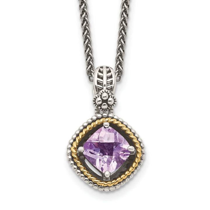 Shey Couture Necklaces Sterling Silver Gold Pk Quartz 18 Necklace