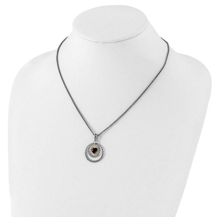 Shey Couture Necklaces Sterling Silver Gold-plated Garnet Necklace