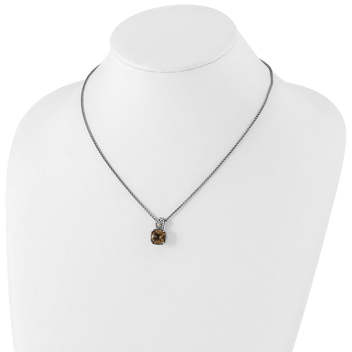 Shey Couture Necklaces Sterling Silver Gold Smokey Quartz Necklace