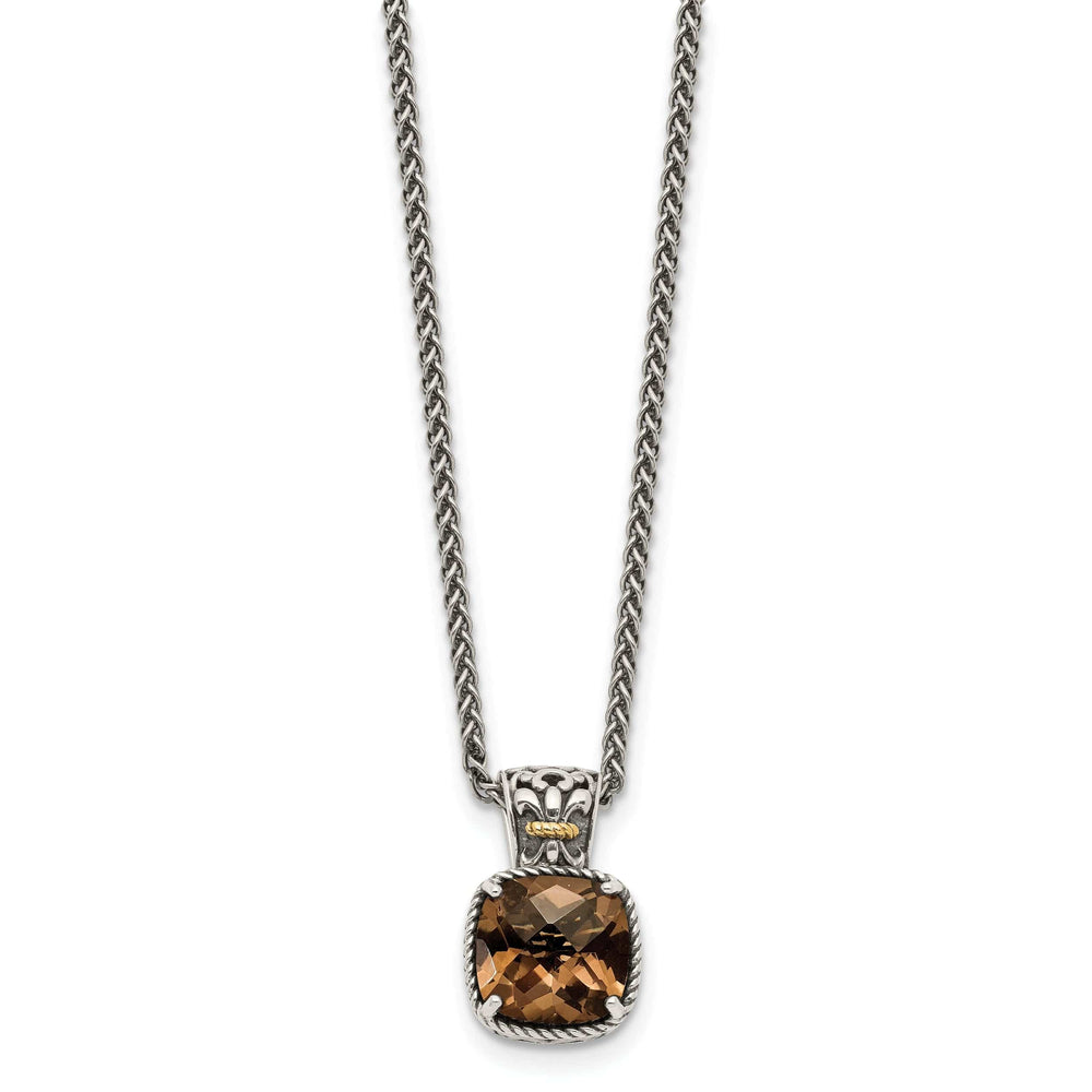 Shey Couture Necklaces Sterling Silver Gold Smokey Quartz Necklace