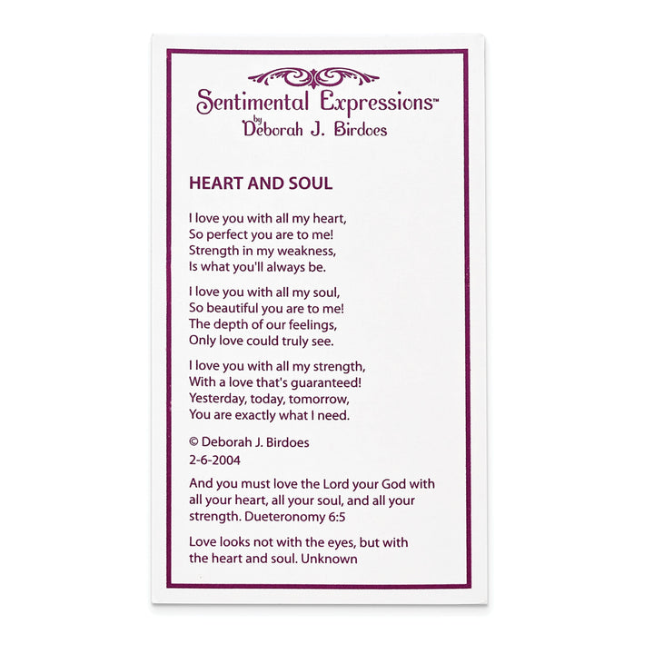 Lovely Rita's Necklaces Sterling Silver Heart Soul Necklace