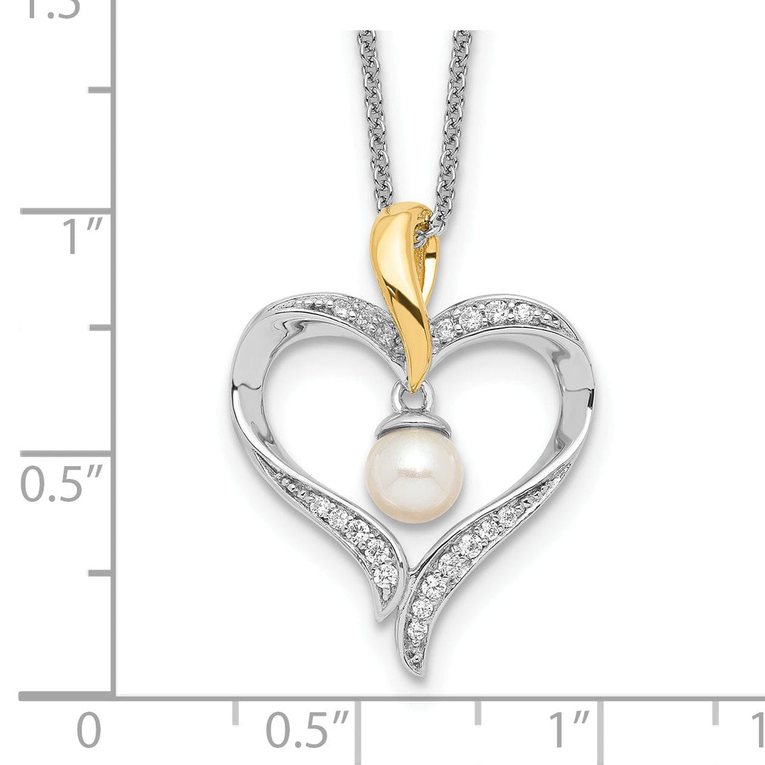 Lovely Rita's Necklaces Sterling Silver Heart Soul Necklace