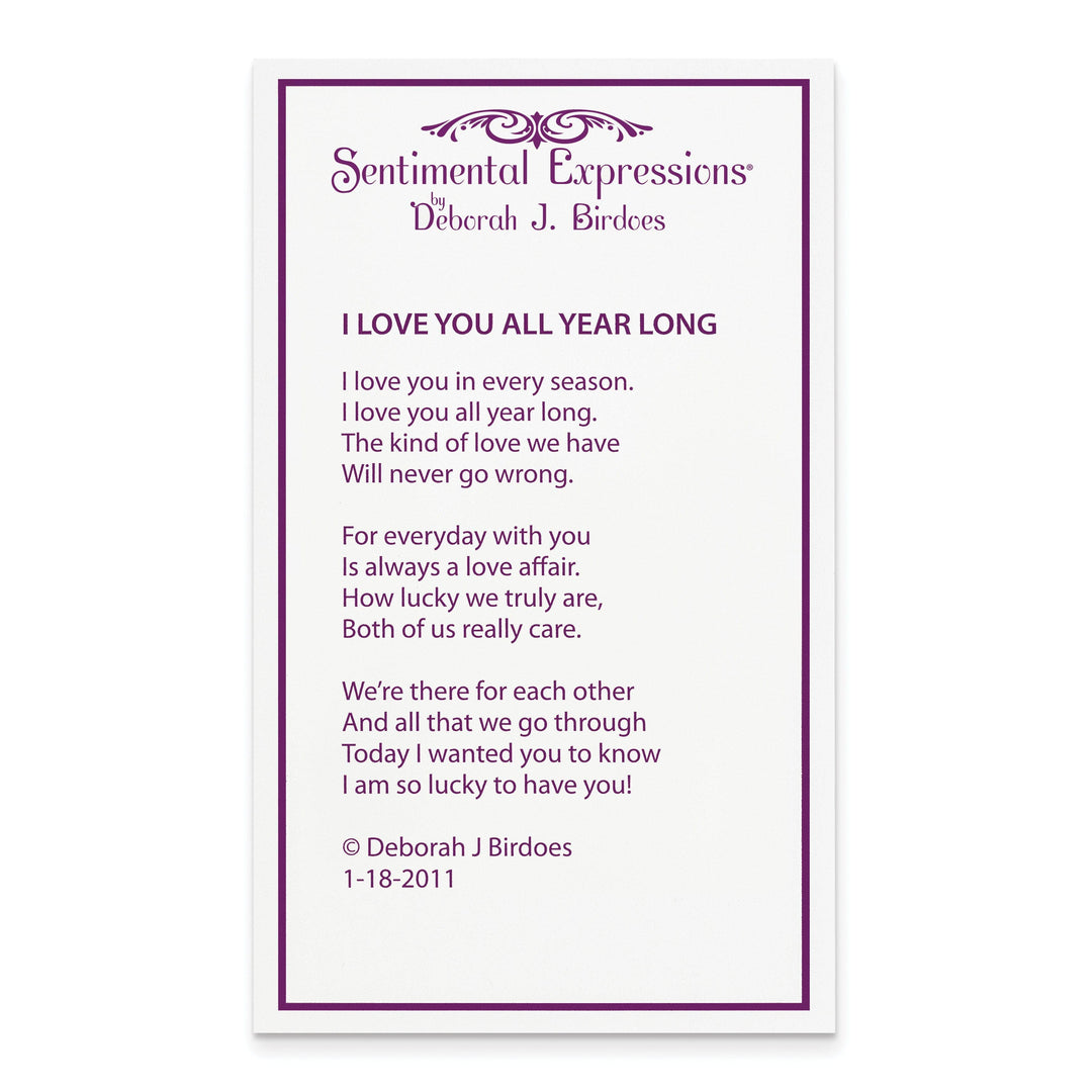 Lovely Rita's Necklaces Sterling Silver I Love You All Year Long Necklace