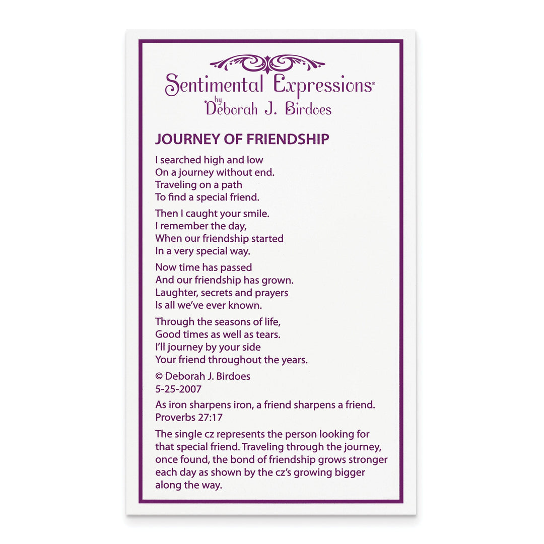 Lovely Rita's Necklaces Sterling Silver Journey of Friendship Necklace