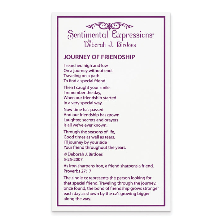 Lovely Rita's Necklaces Sterling Silver Journey of Friendship Necklace