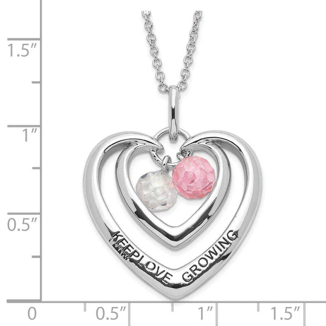 Sentimental Expressions Necklaces Sterling Silver Keep Love Growing Necklace