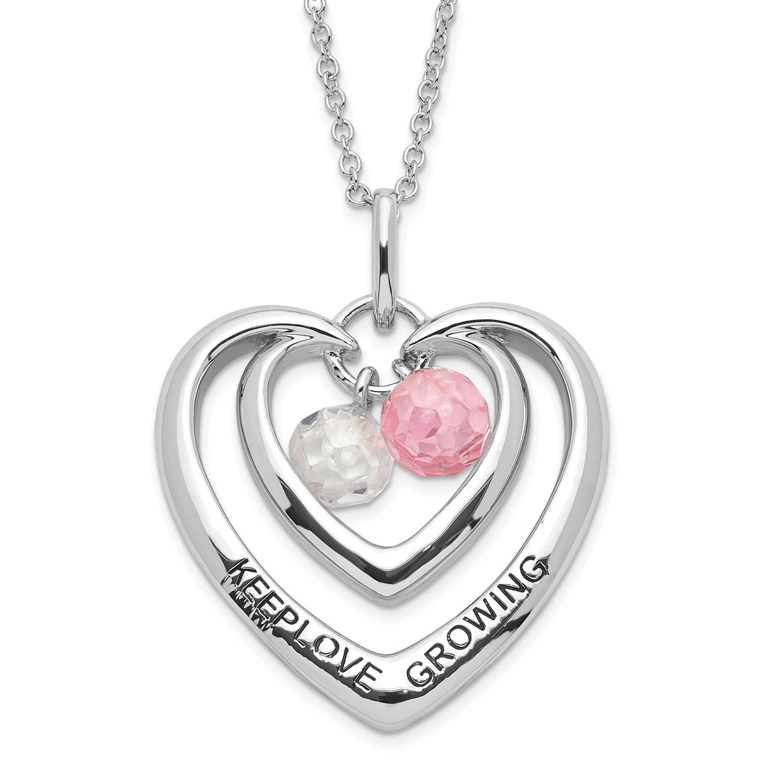 Sentimental Expressions Necklaces Sterling Silver Keep Love Growing Necklace