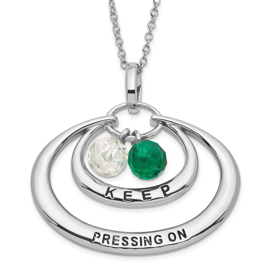 Sentimental Expressions Necklaces Sterling Silver Keep Pressg On Necklace