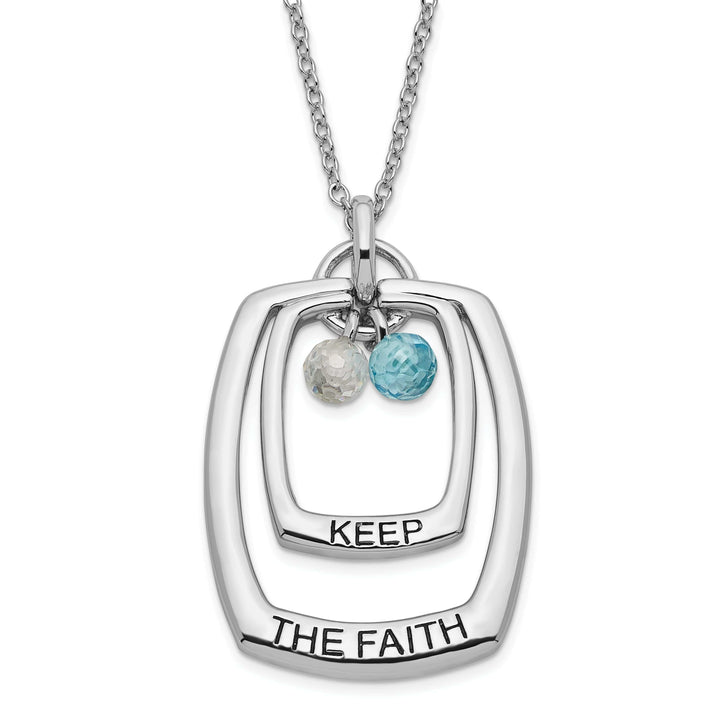 Sentimental Expressions Necklaces Sterling Silver Keep The Faith Necklace