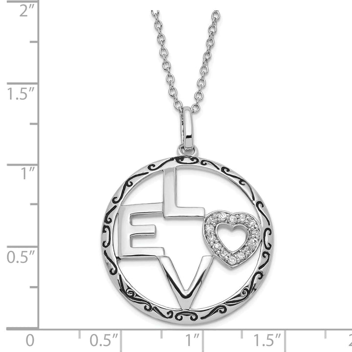 Sentimental Expressions Necklaces Sterling Silver Love Necklace