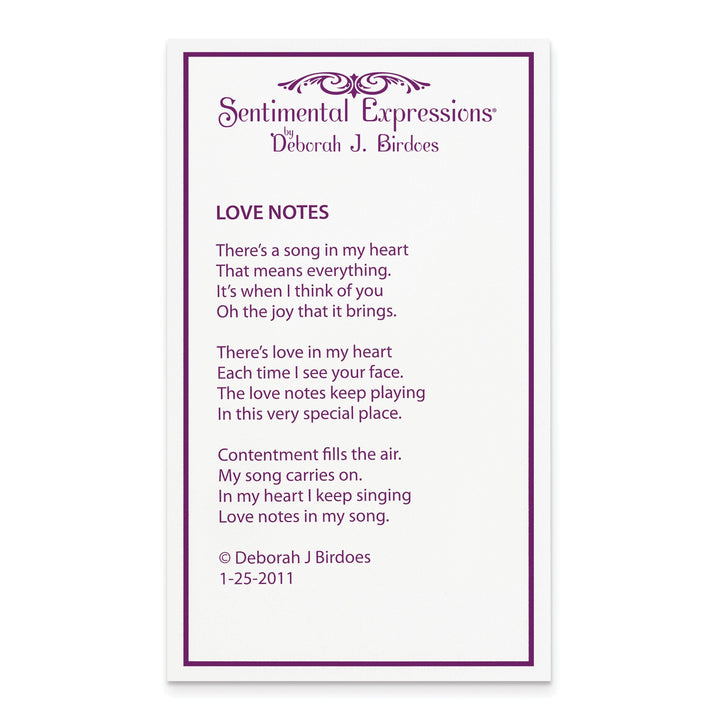 Lovely Rita's Necklaces Sterling Silver Love Note Necklace