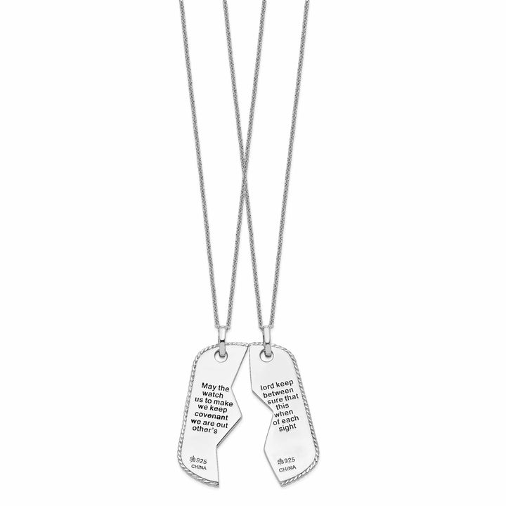 Lovely Rita's Necklaces Sterling Silver Military Dog Tag Necklaces