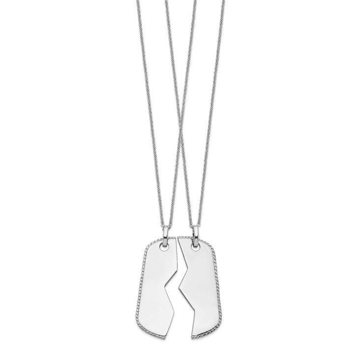 Lovely Rita's Necklaces Sterling Silver Military Dog Tag Necklaces