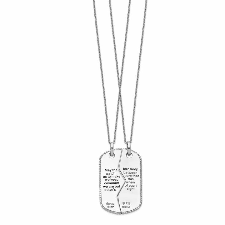 Lovely Rita's Necklaces Sterling Silver Military Dog Tag Necklaces