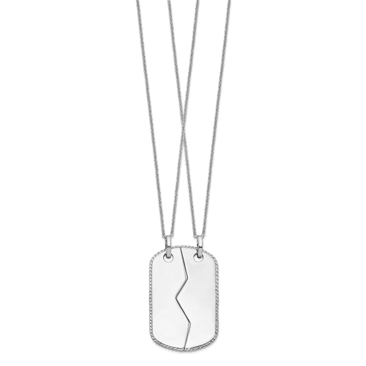 Lovely Rita's Necklaces Sterling Silver Military Dog Tag Necklaces