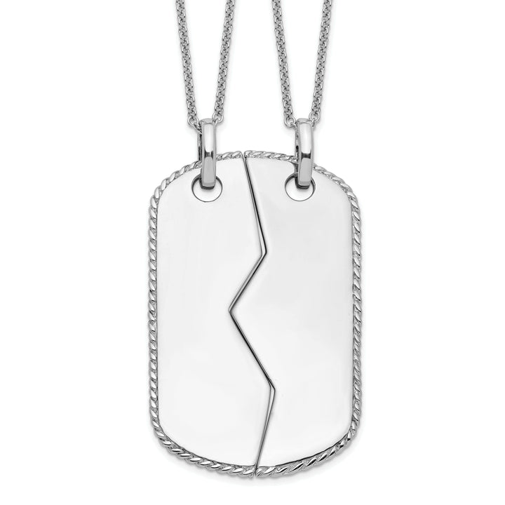 Lovely Rita's Necklaces Sterling Silver Military Dog Tag Necklaces