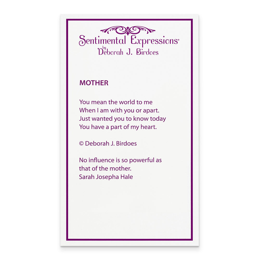 Lovely Rita's Necklaces Sterling Silver Mother Heart Necklace