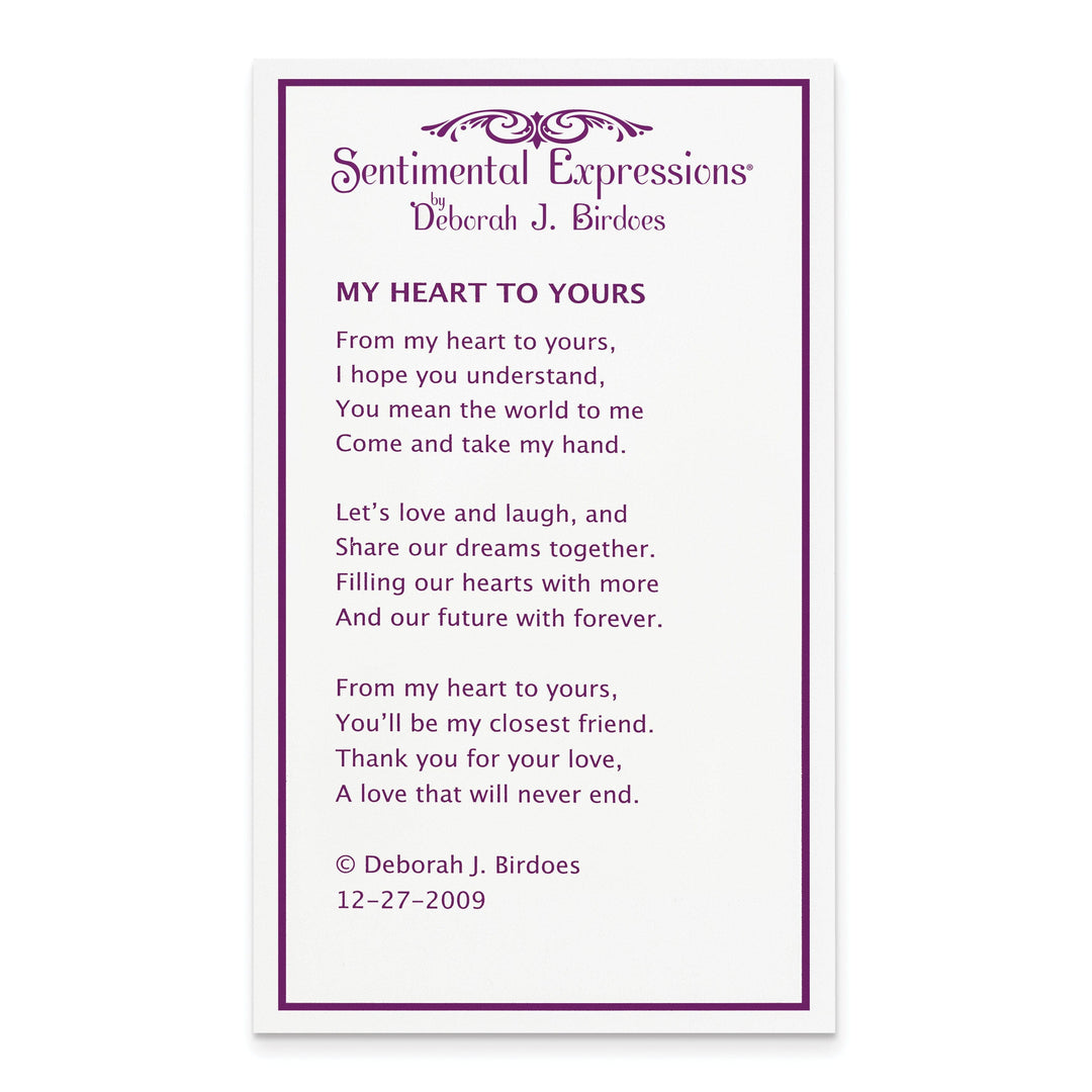 Lovely Rita's Necklaces Sterling Silver My Heart To Yours Necklace