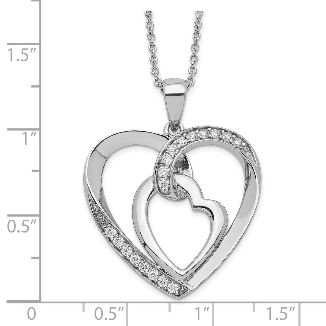 Lovely Rita's Necklaces Sterling Silver My Heart To Yours Necklace