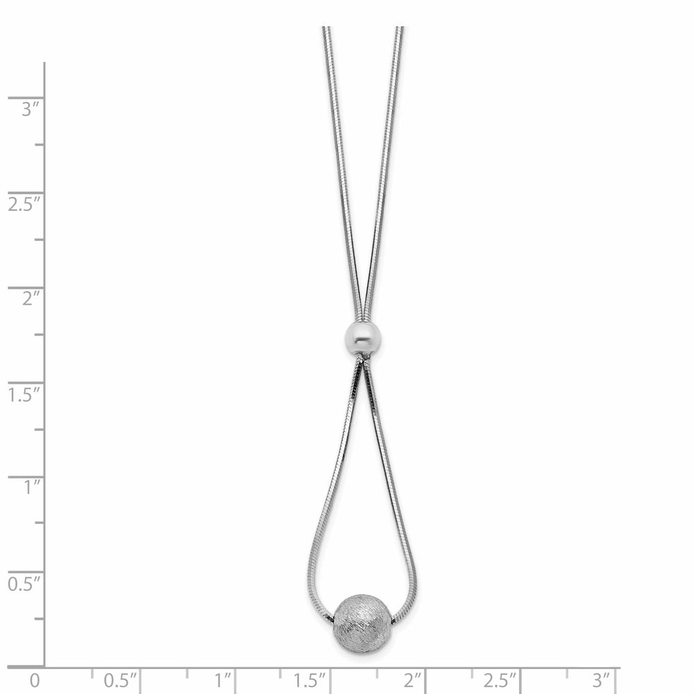 Lovely Rita's Necklaces Sterling Silver Polish Laser Cut Bead Necklace