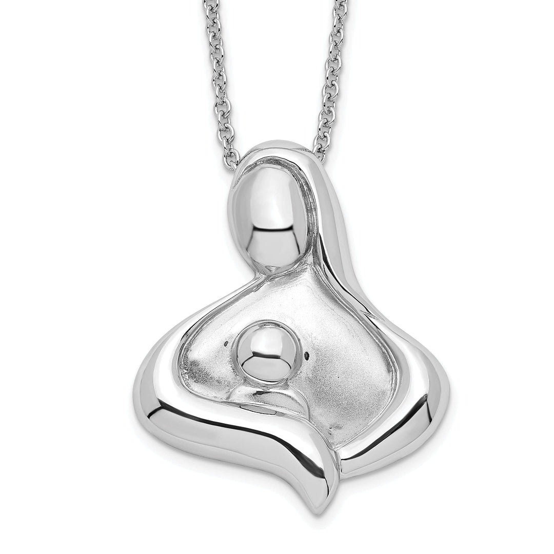 Lovely Rita's Necklaces Sterling Silver Polished Maternal Bond Necklace