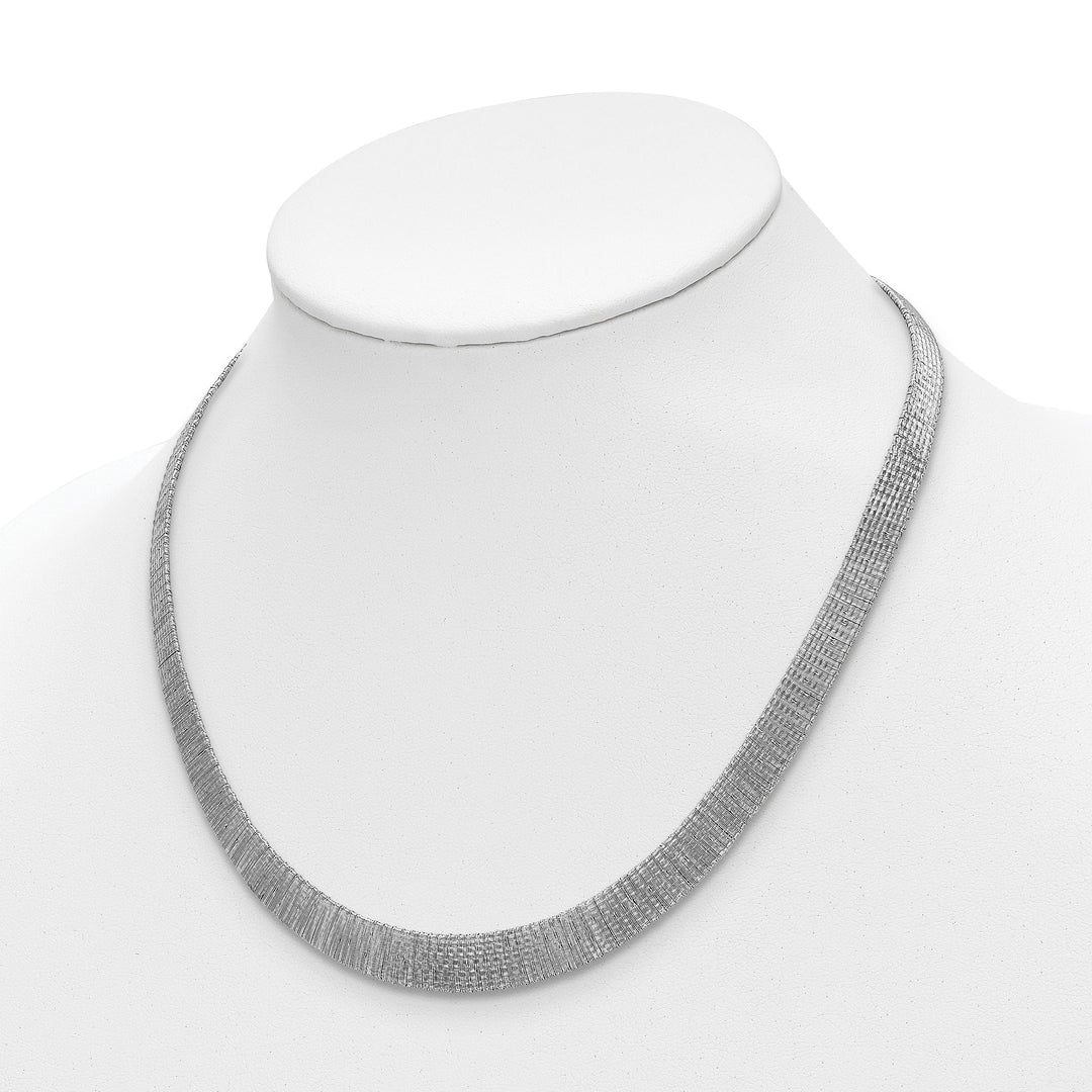 Lovely Rita's Necklaces Sterling Silver Polished Mesh Necklace