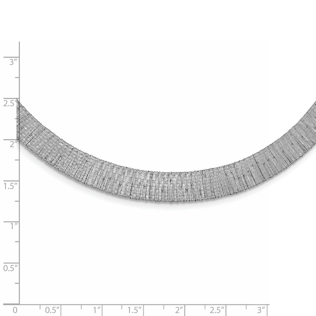 Lovely Rita's Necklaces Sterling Silver Polished Mesh Necklace