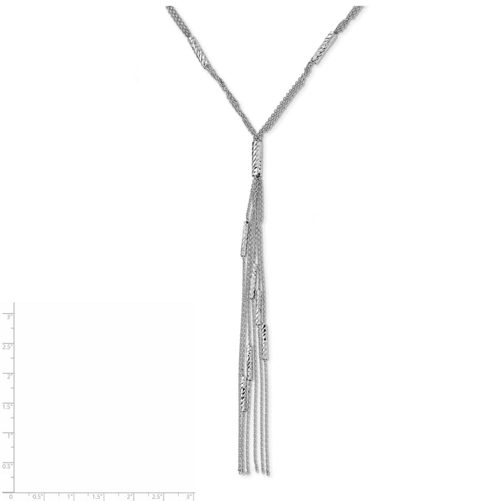 Lovely Rita's Necklaces Sterling Silver Polished Textured Fancy Necklace