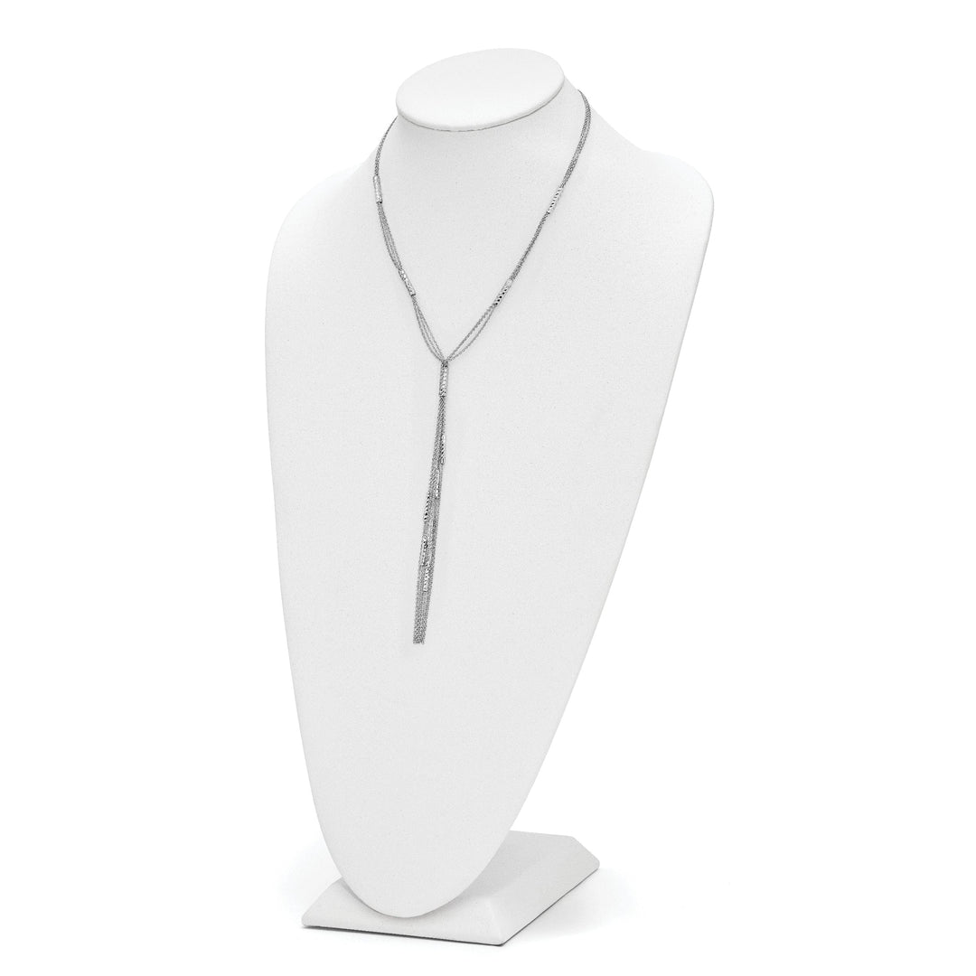 Lovely Rita's Necklaces Sterling Silver Polished Textured Fancy Necklace