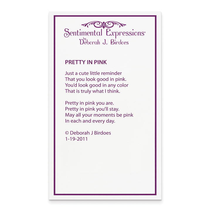 Lovely Rita's Necklaces Sterling Silver Pretty Pk Flower Necklace