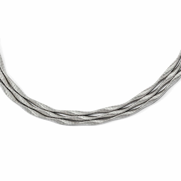 Lovely Rita's Necklaces Sterling Silver Rhodium 3-strand Necklace