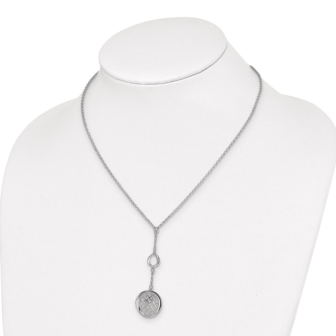 Lovely Rita's Necklaces Sterling Silver Rhodium Filigree Necklace