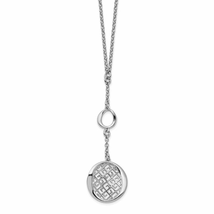 Lovely Rita's Necklaces Sterling Silver Rhodium Filigree Necklace