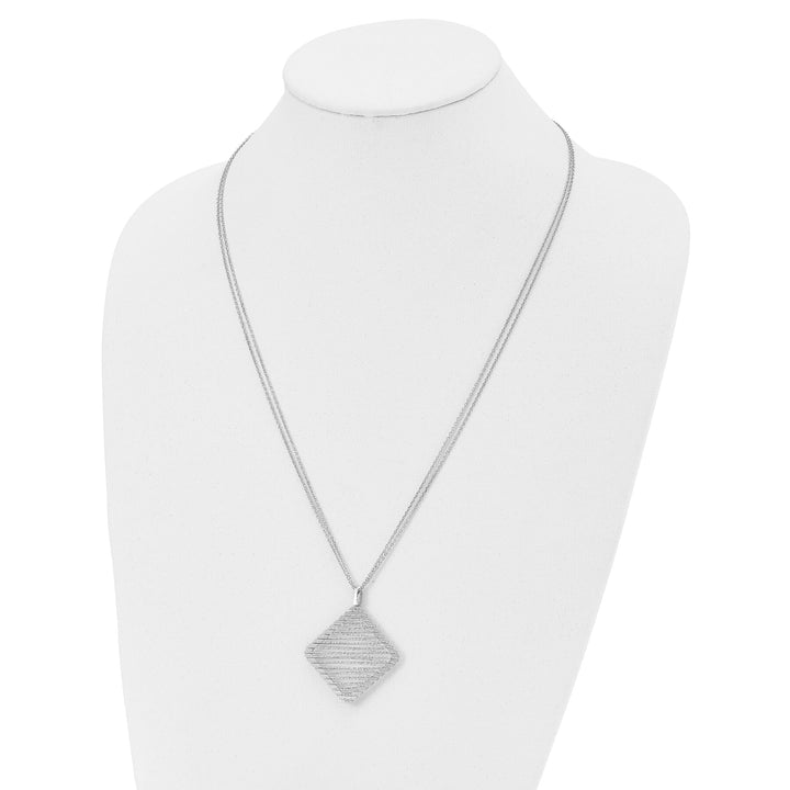 Lovely Rita's Necklaces Sterling Silver Rhodium-plated C.Z Necklace