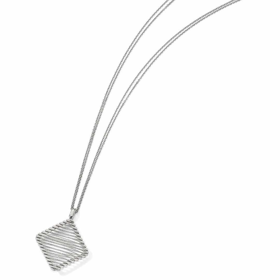 Lovely Rita's Necklaces Sterling Silver Rhodium-plated C.Z Necklace