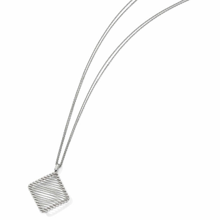 Lovely Rita's Necklaces Sterling Silver Rhodium-plated C.Z Necklace