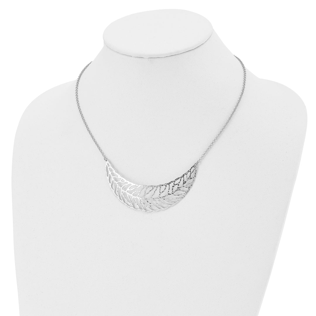 Lovely Rita's Necklaces Sterling Silver Rhodium Plated Fancy Necklace