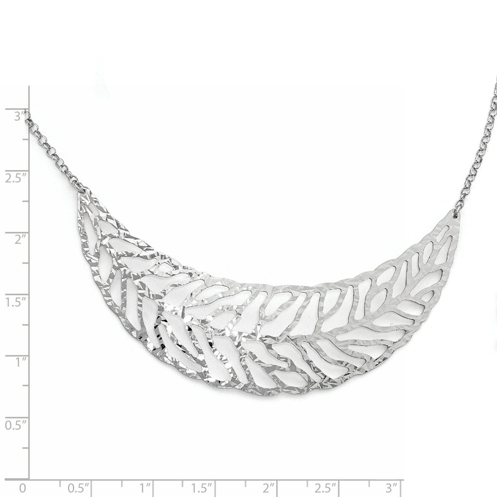 Lovely Rita's Necklaces Sterling Silver Rhodium Plated Fancy Necklace
