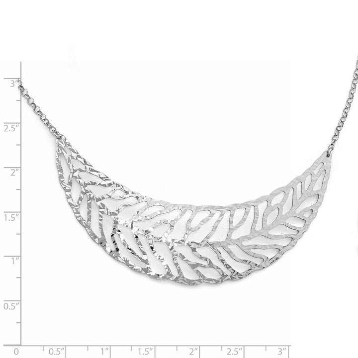 Lovely Rita's Necklaces Sterling Silver Rhodium Plated Fancy Necklace