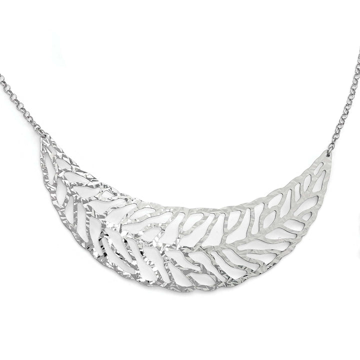 Lovely Rita's Necklaces Sterling Silver Rhodium Plated Fancy Necklace