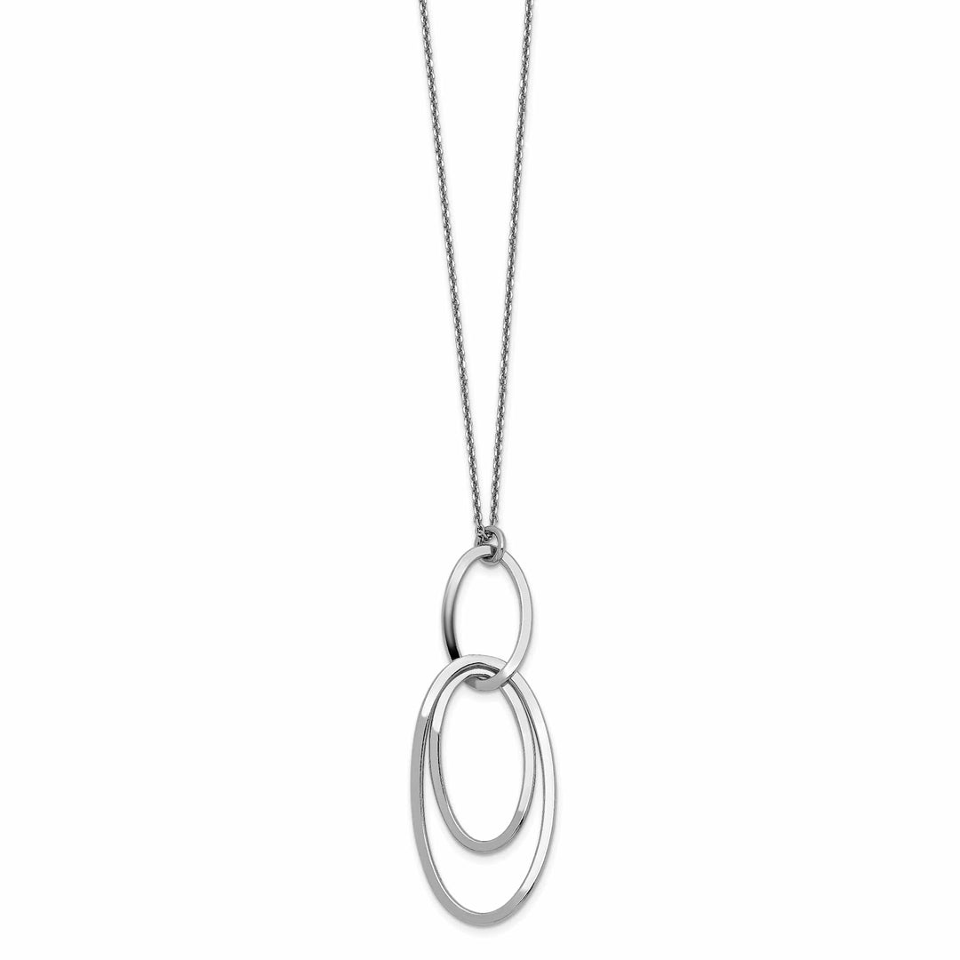 Lovely Rita's Necklaces Sterling Silver Rhodium Polished Necklace