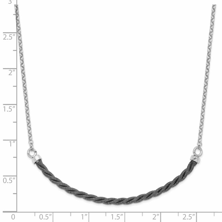 Lovely Rita's Necklaces Sterling Silver Rhodium Ruthenium Necklace