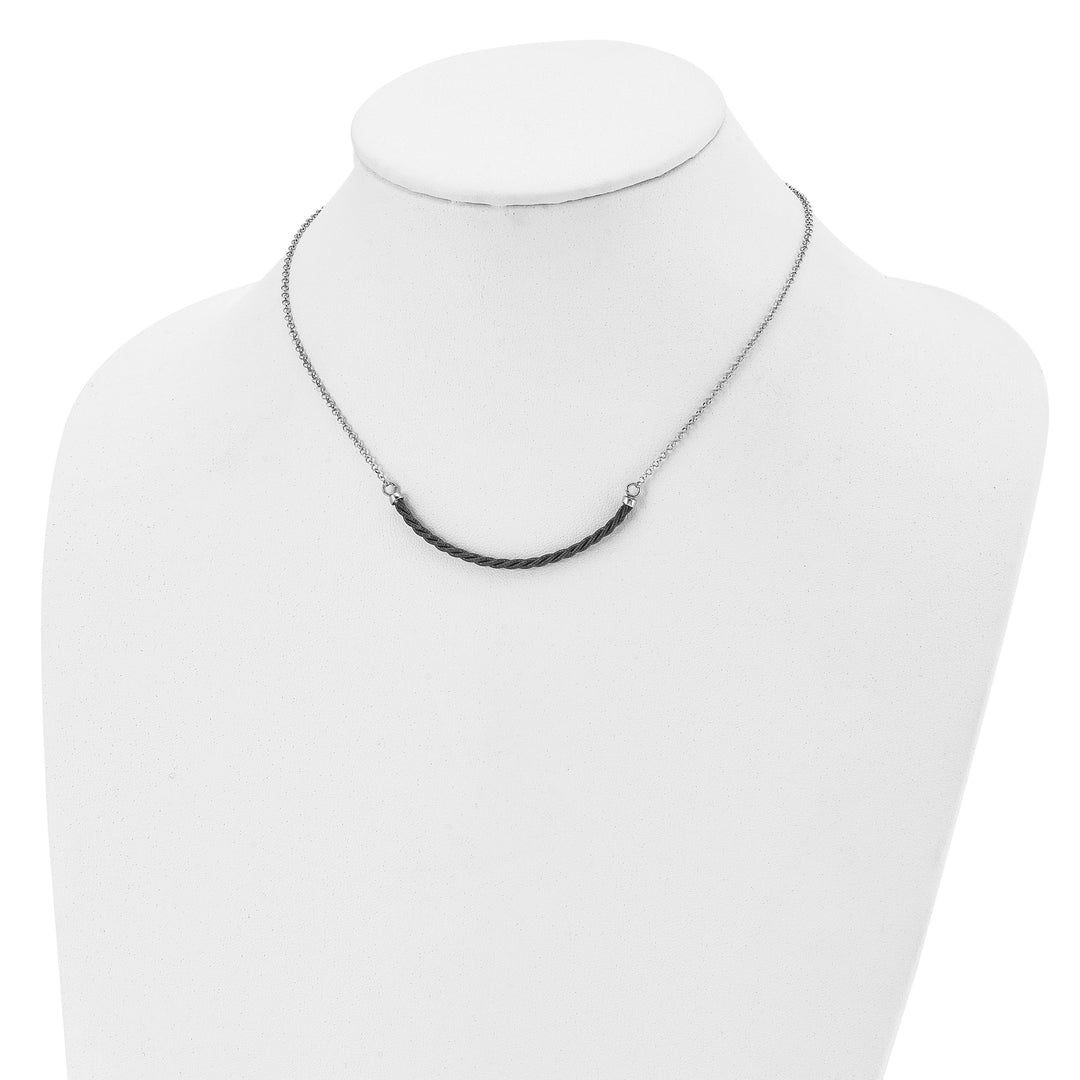 Lovely Rita's Necklaces Sterling Silver Rhodium Ruthenium Necklace