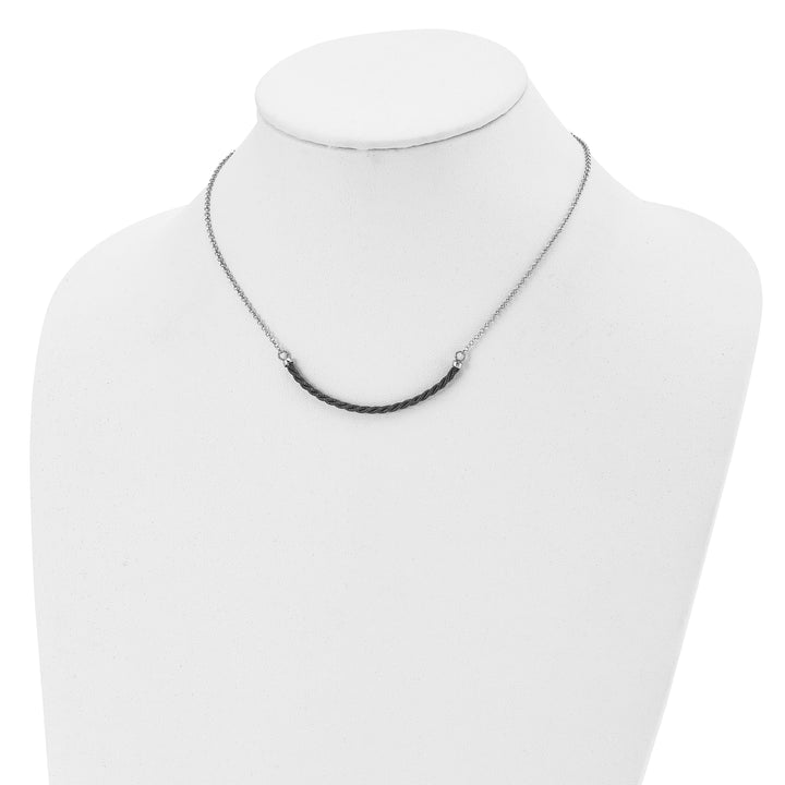 Lovely Rita's Necklaces Sterling Silver Rhodium Ruthenium Necklace