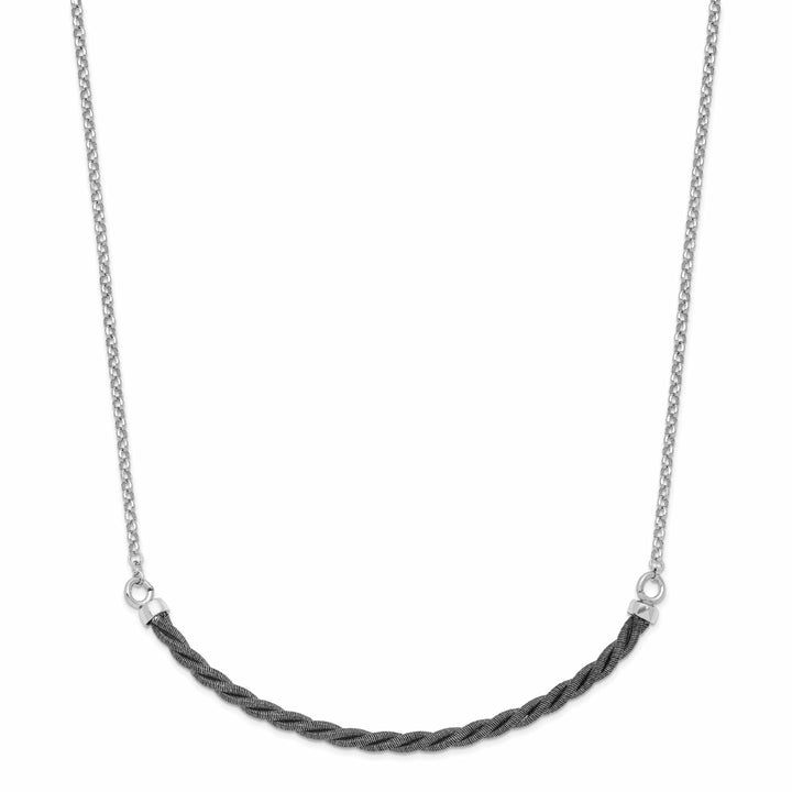 Lovely Rita's Necklaces Sterling Silver Rhodium Ruthenium Necklace
